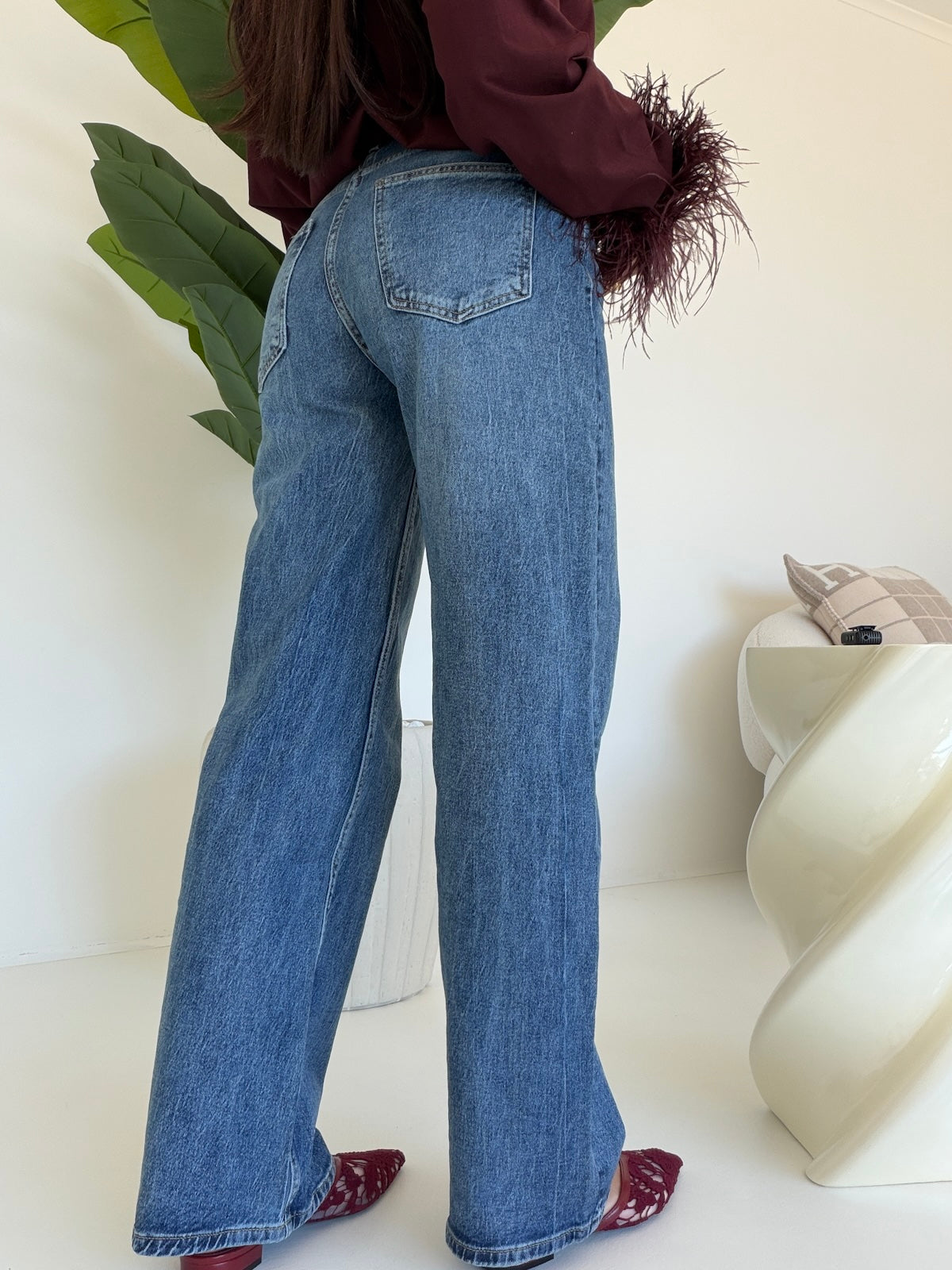 MG-681X-JEANS CHIUSURA ASIMMETRICA