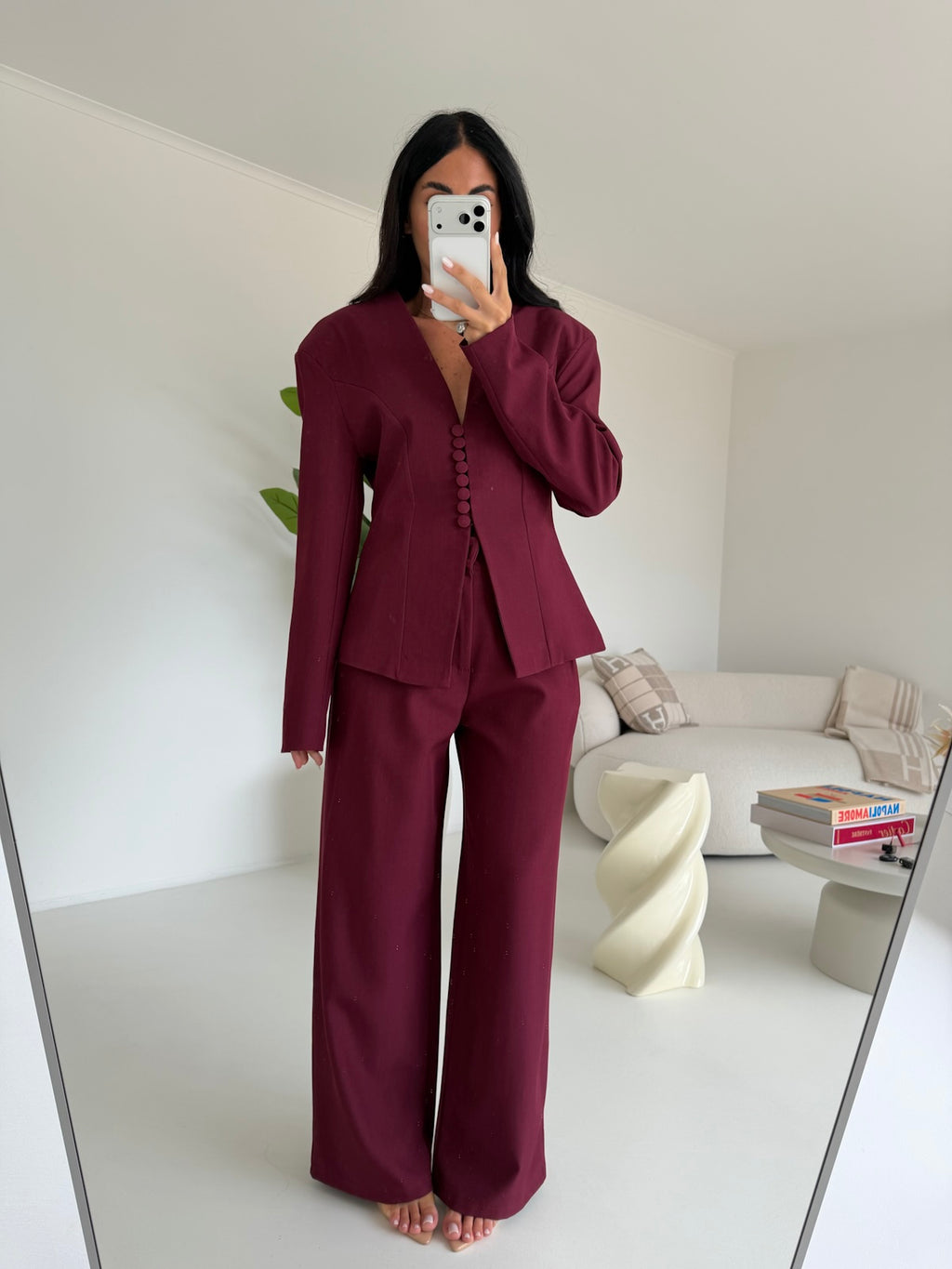 TAILLEUR MELANY BORDEAUX