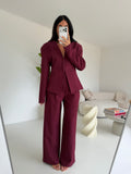 TAILLEUR MELANY BORDEAUX