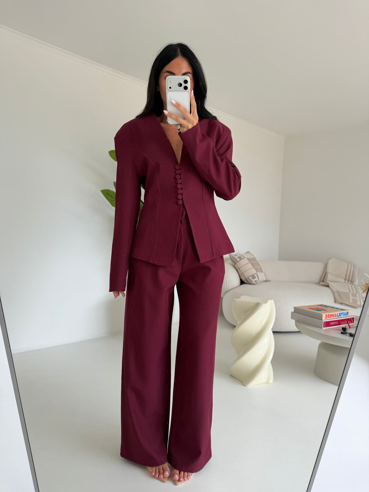 TAILLEUR MELANY BORDEAUX