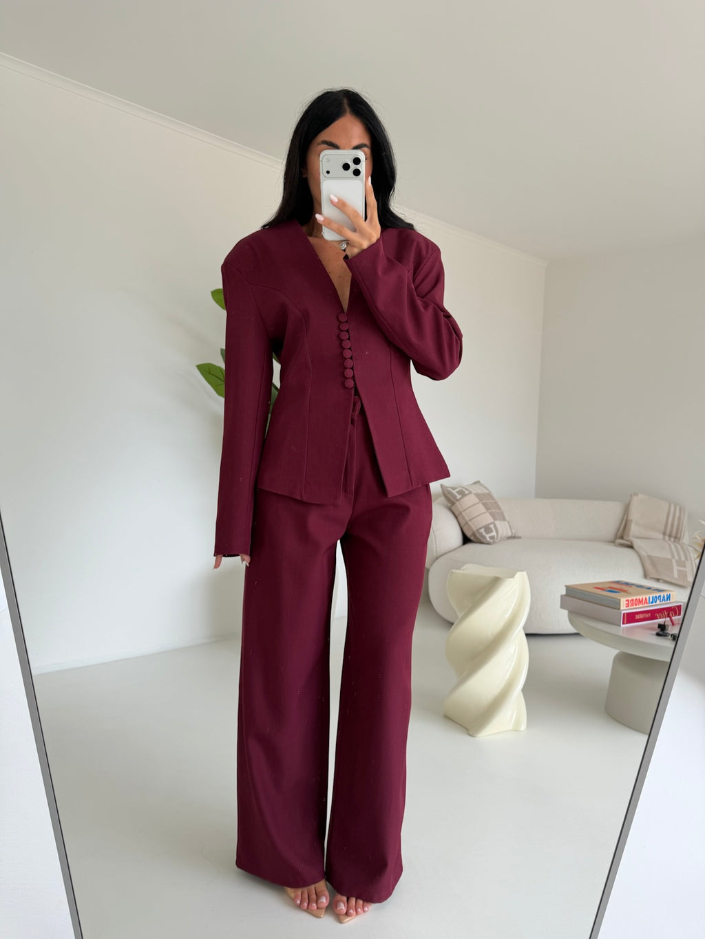 TAILLEUR MELANY BORDEAUX