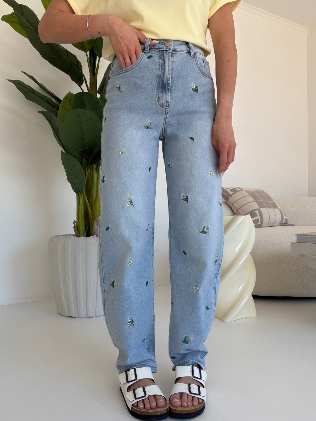 9570-JEANS BARREL FLOWER