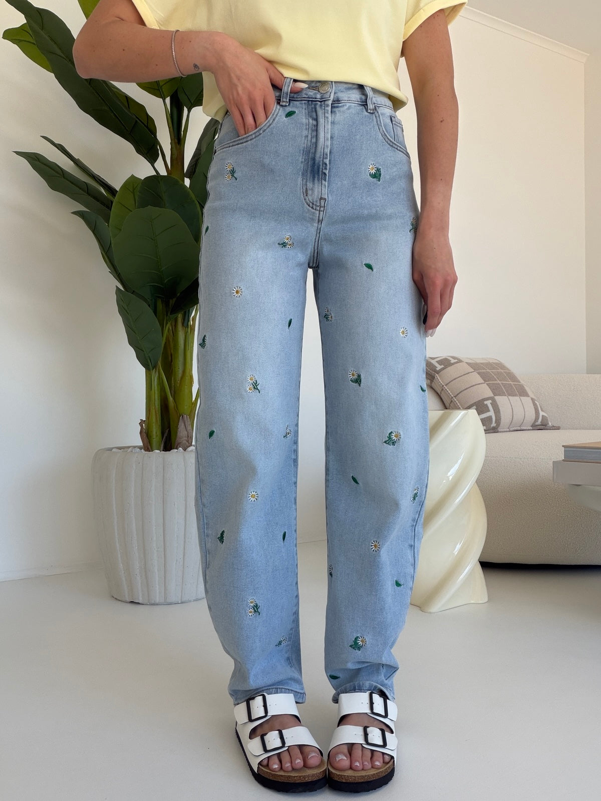 9570-JEANS BARREL FLOWER