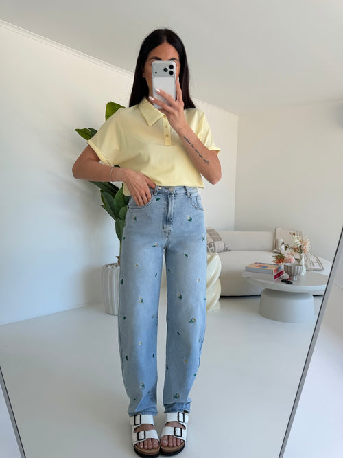 5547-POLO OXFORD YELLOW