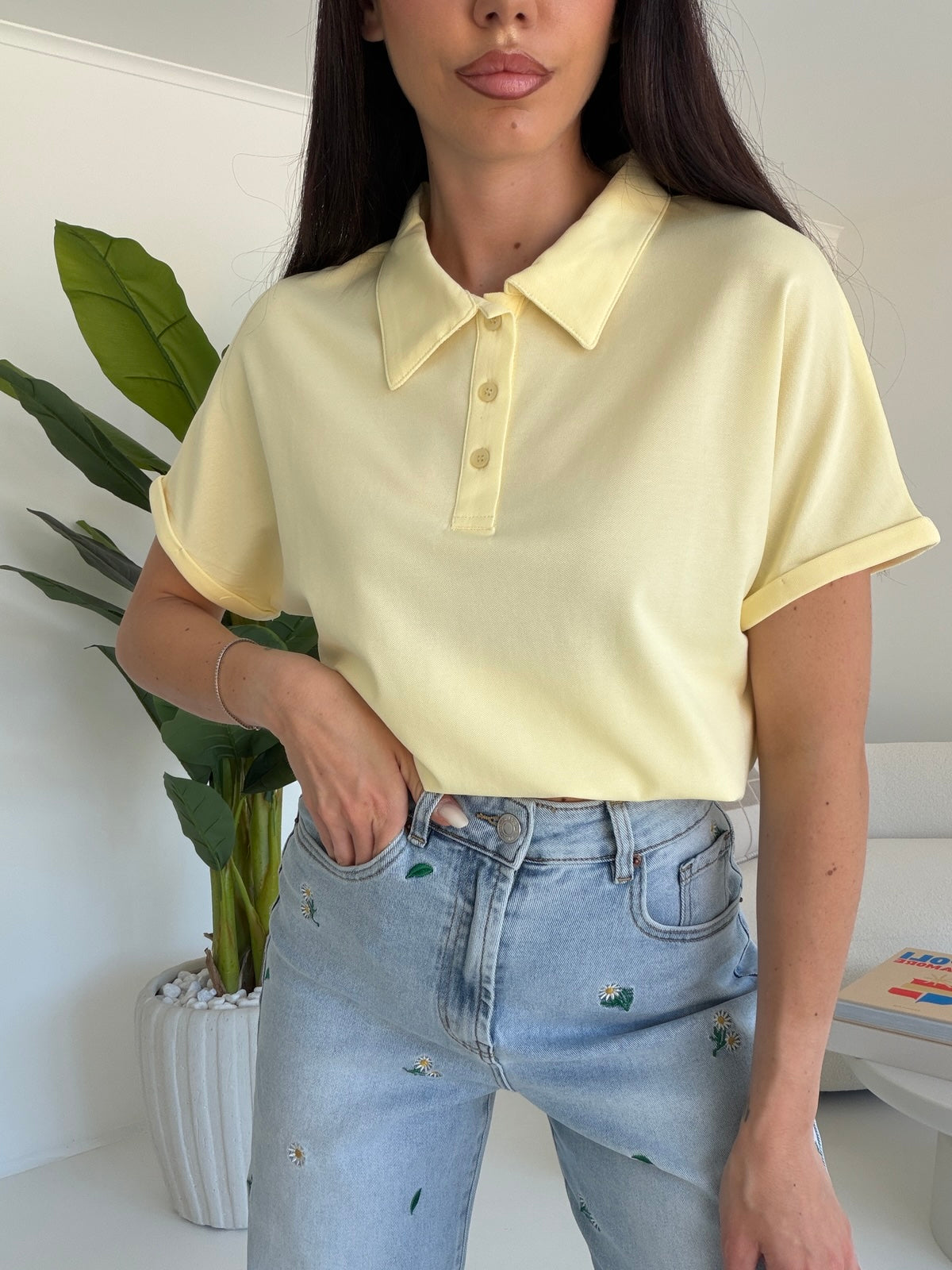 5547-POLO OXFORD YELLOW