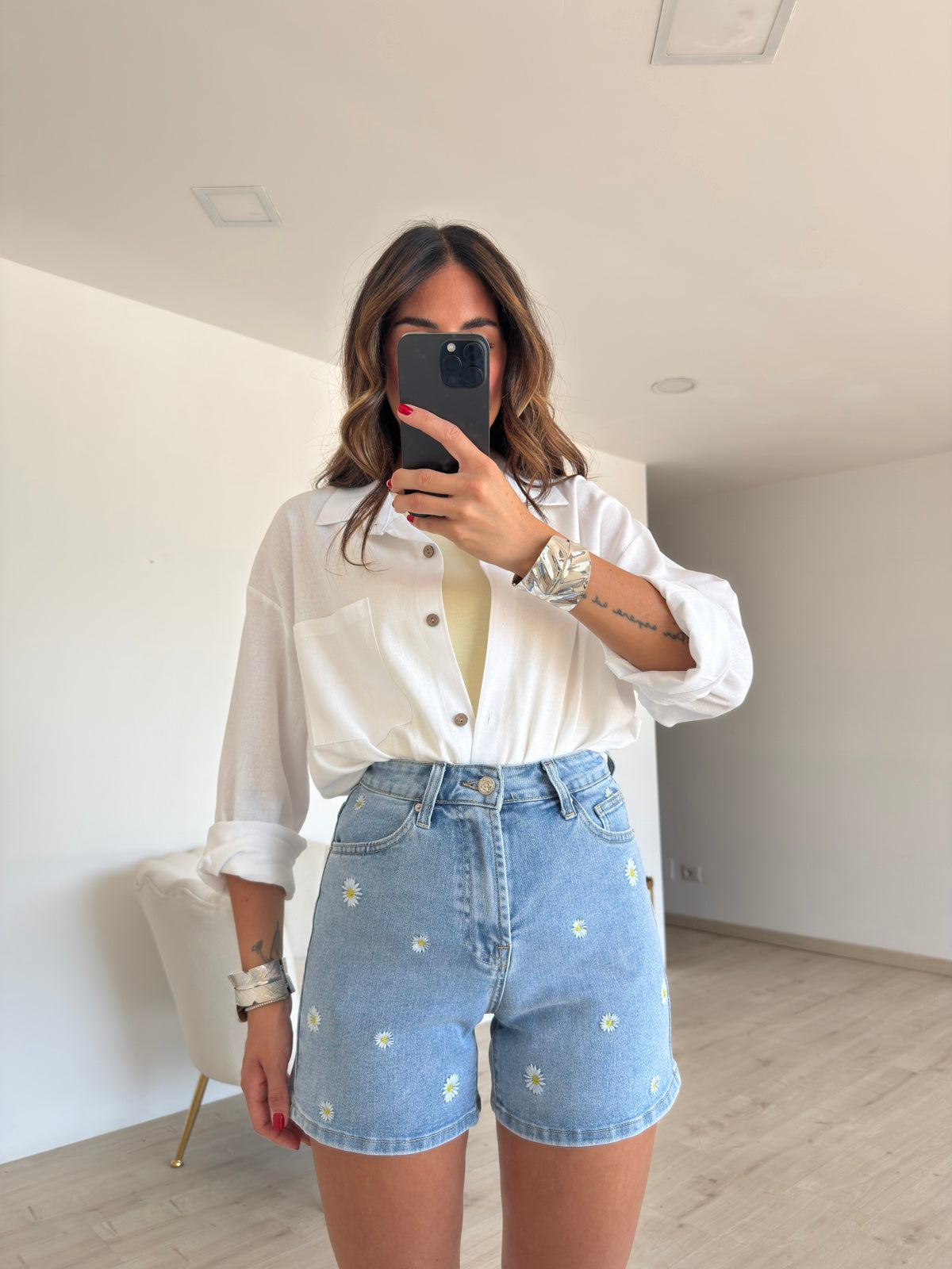 MG547-SHORT DENIM MARGHE