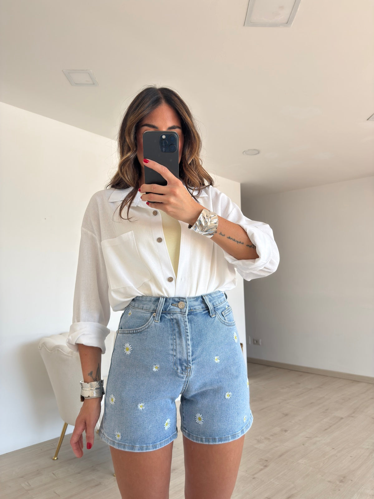 MG547-SHORT DENIM MARGHE