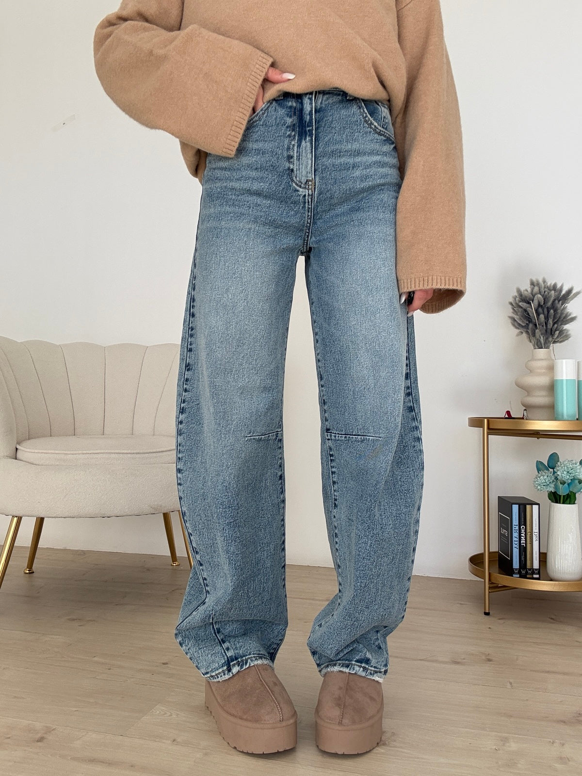 H5016-JEANS SLOUCHY MONDAY DENIM CHIARO