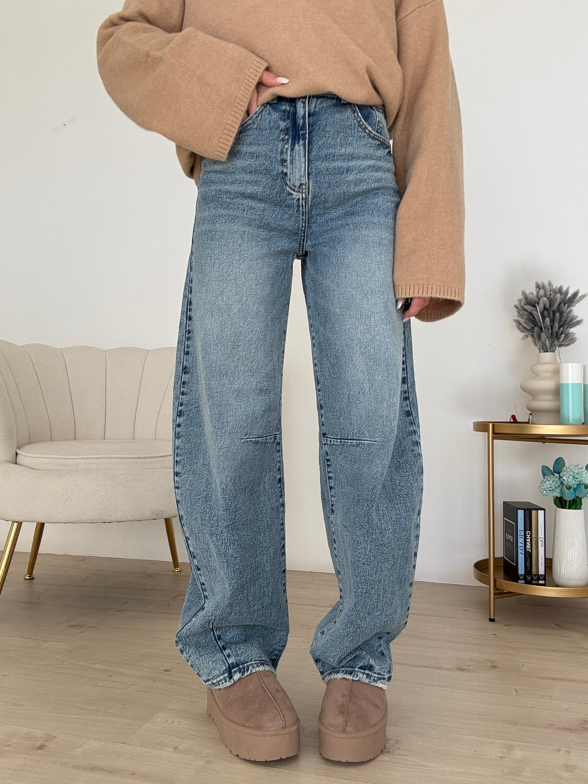H5016-JEANS SLOUCHY MONDAY DENIM CHIARO