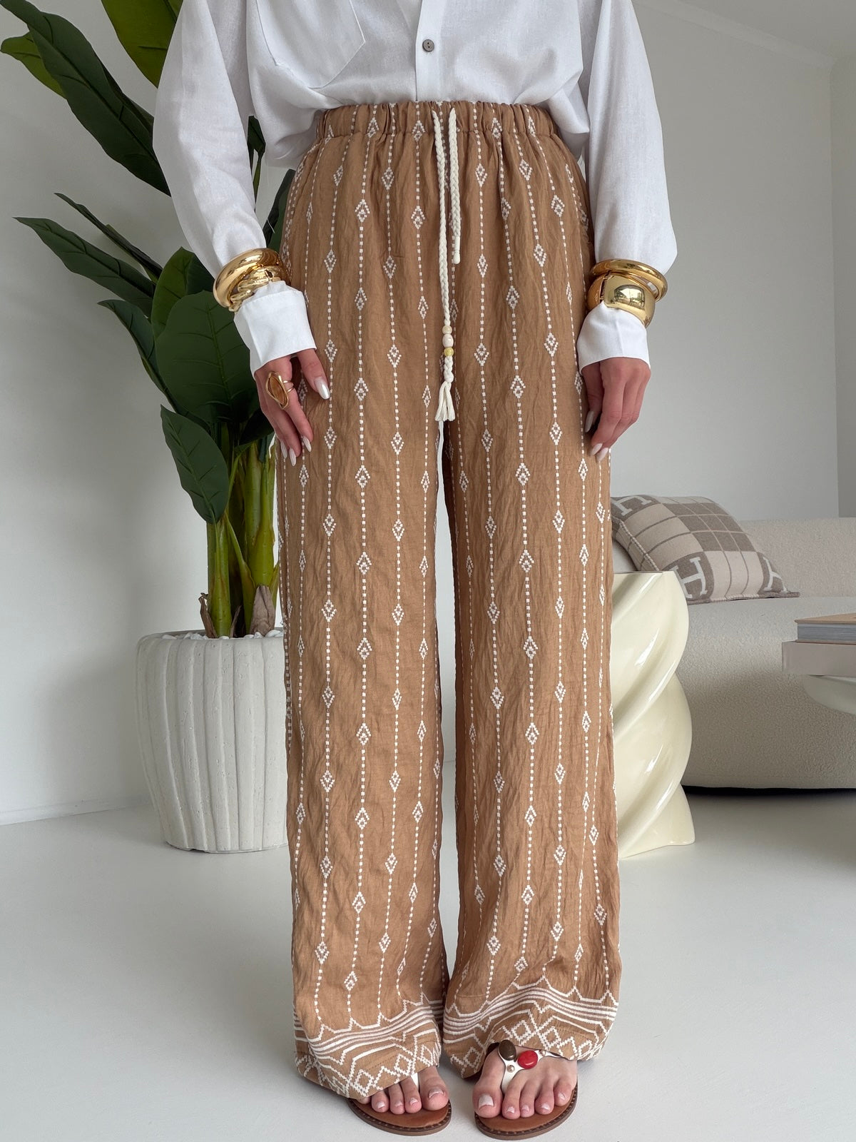 19522-PANTALONE EGYPT BISCOTTO