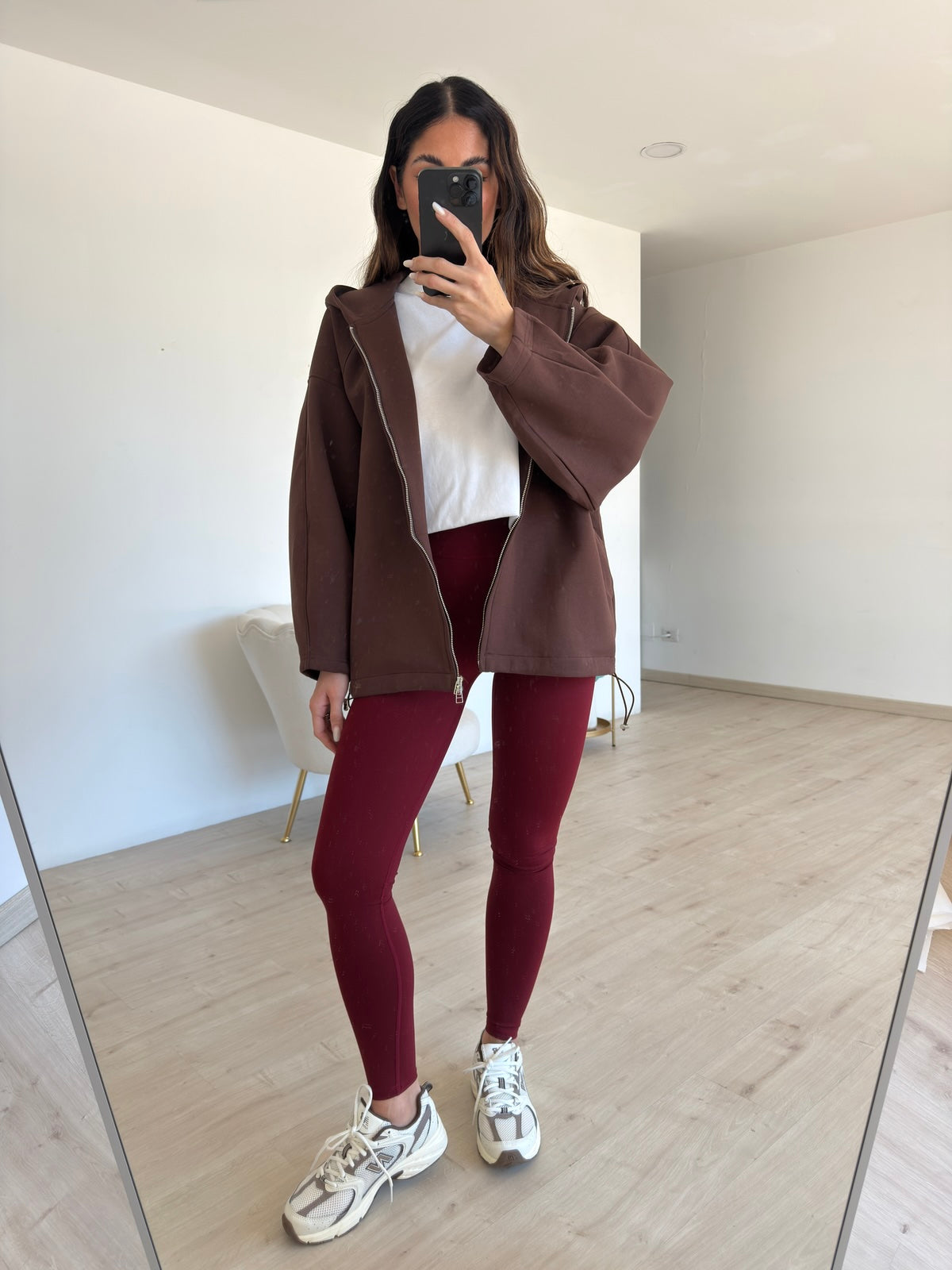 SHR603-130-LEGGINS MODELLANTE BORDEAUX