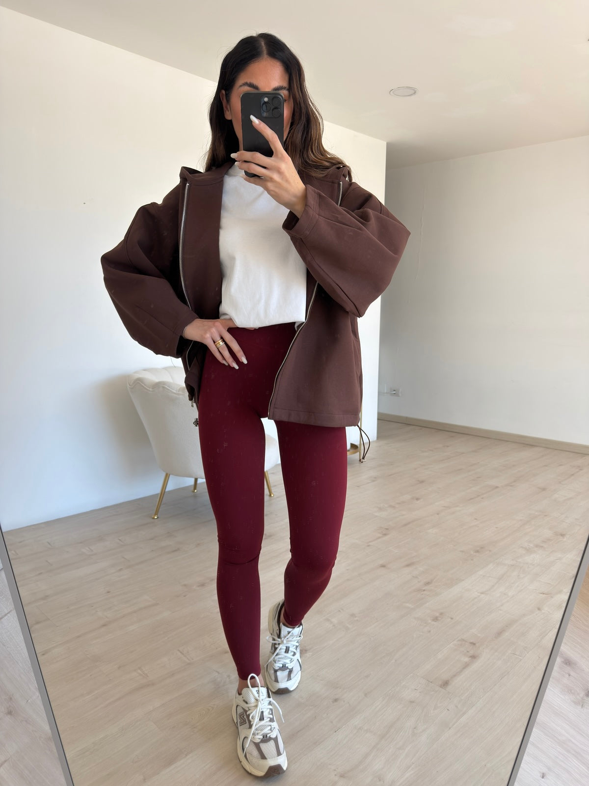 SHR603-130-LEGGINS MODELLANTE BORDEAUX