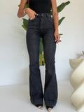 K818-KM3560-11-JEANS A ZAMPA MARMO NERO