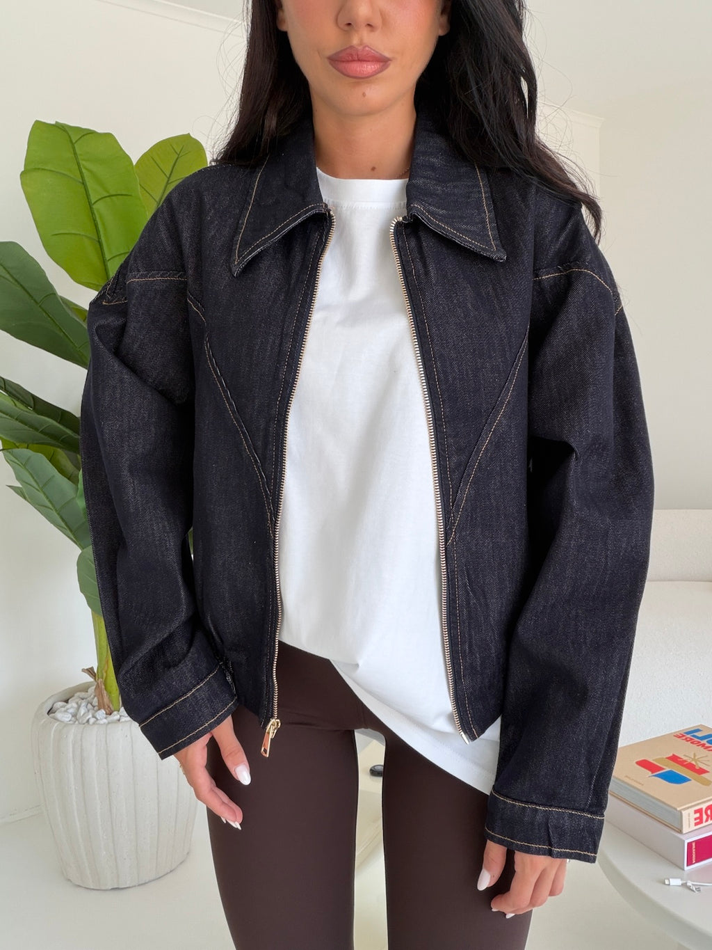 H5832-GIACCA BLU DENIM