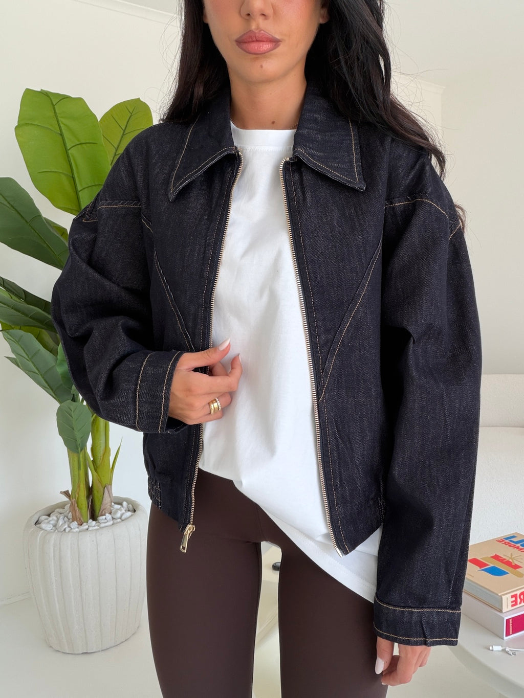 H5832-GIACCA BLU DENIM