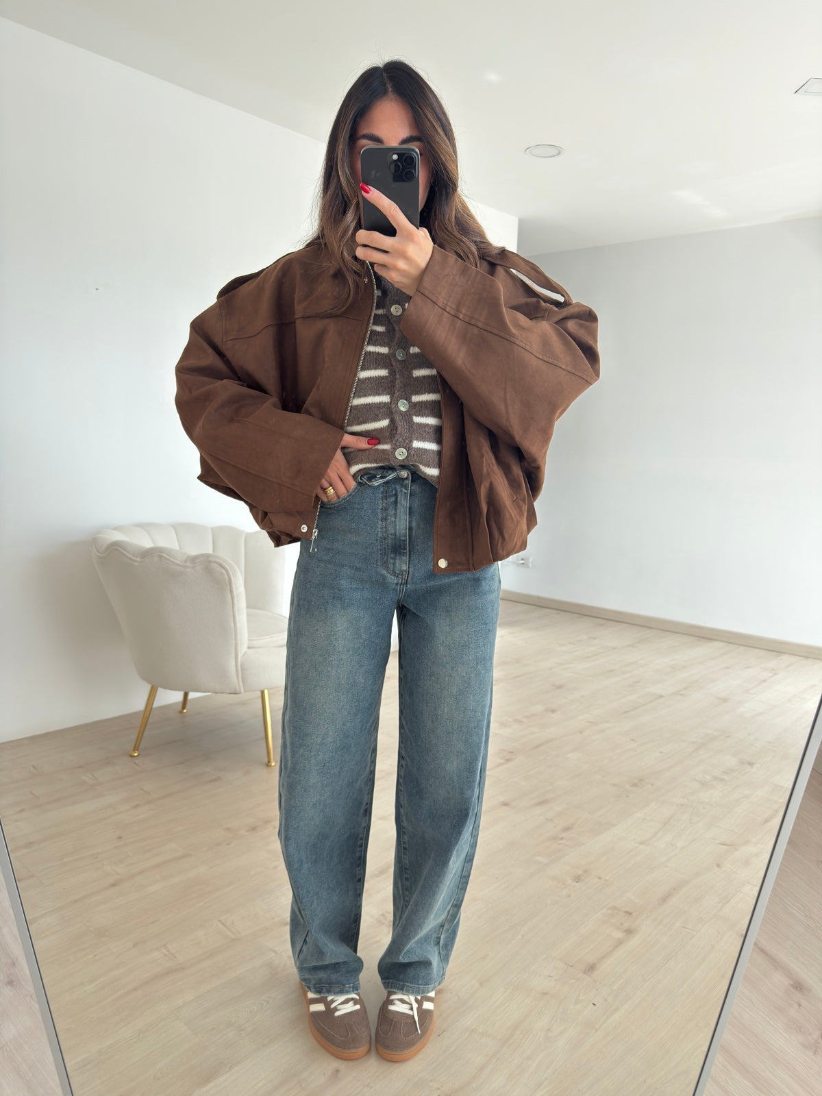 8964-JEANS SLOUCHY RISVOLTO