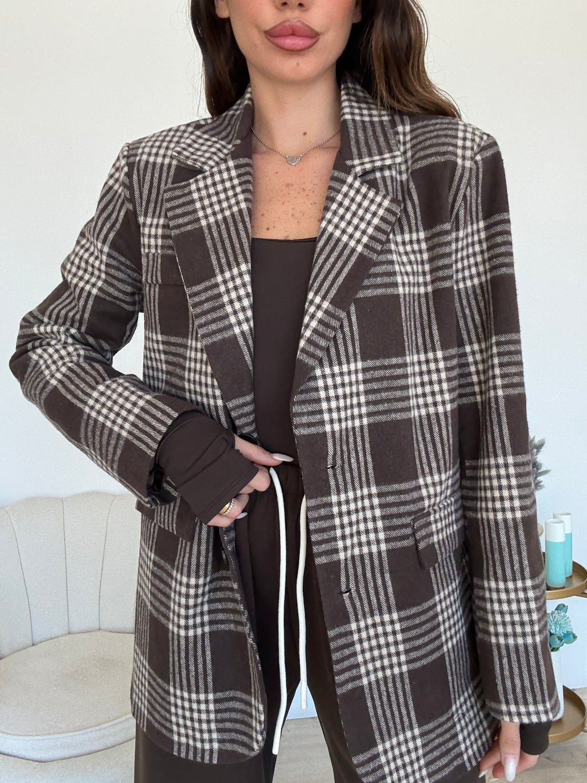 BLAZER ABBEY CHOCO