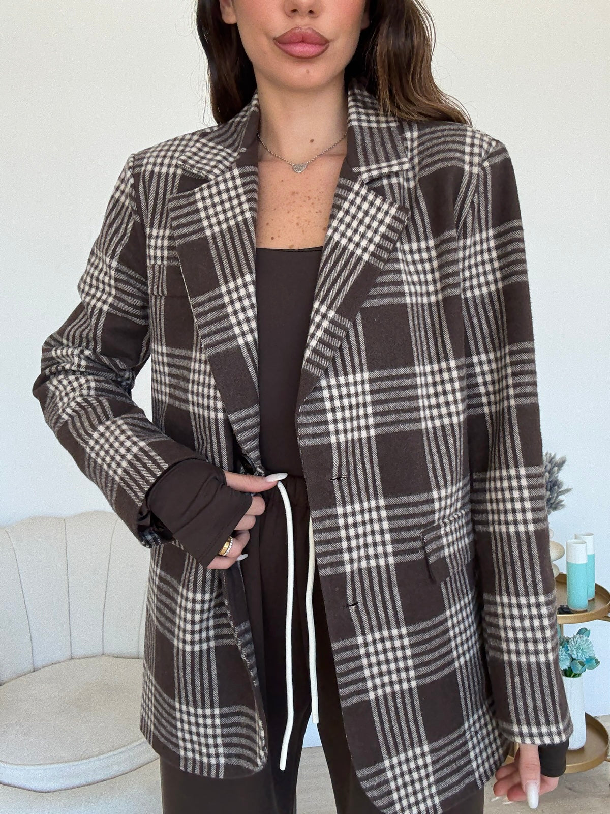BLAZER ABBEY CHOCO