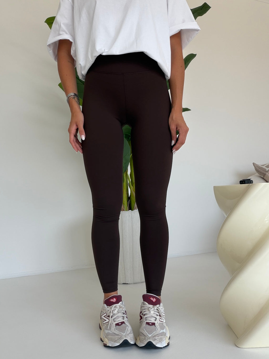 SHR603-26-LEGGINS MODELLANTE CHOCO