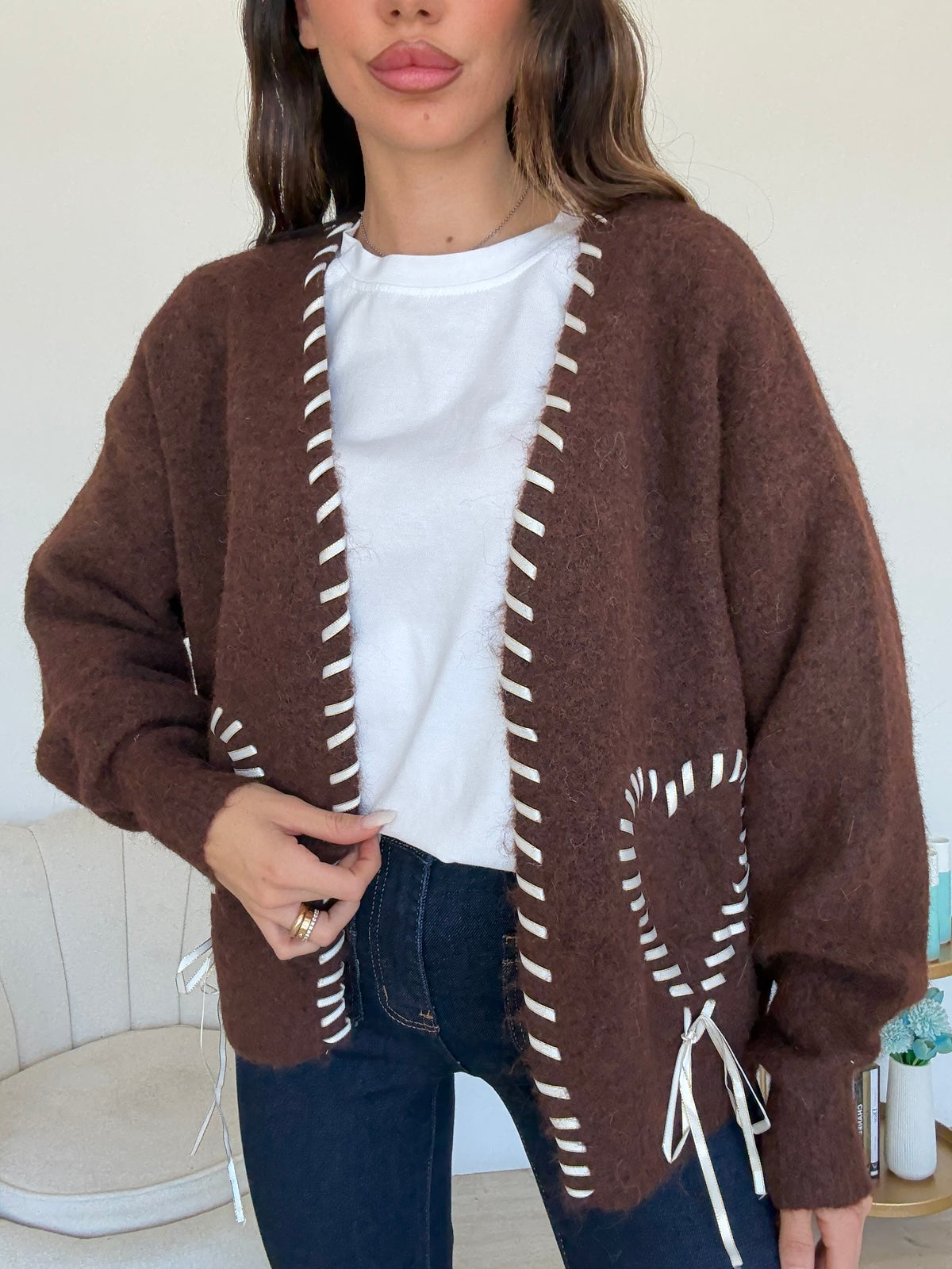 50312-CARDIGAN IG CHOCO