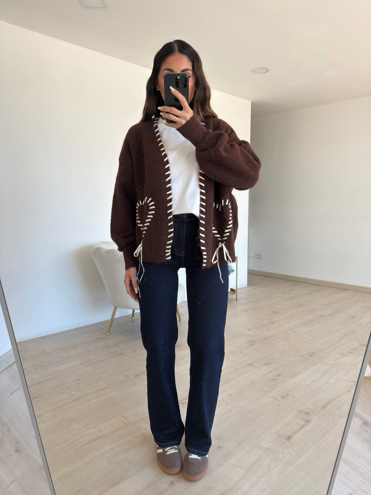50312-CARDIGAN IG CHOCO