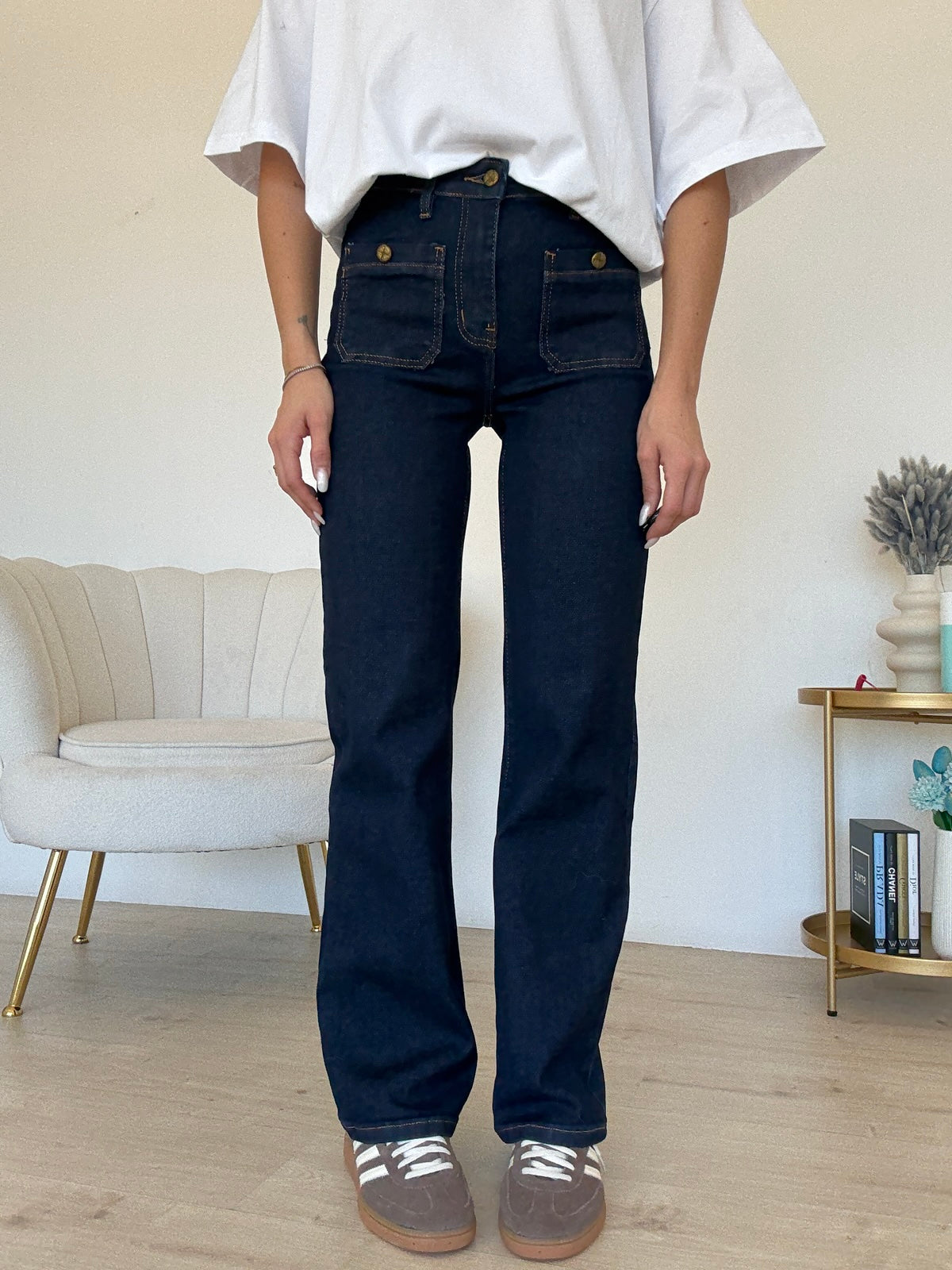 Y6527-T-JEANS GAMBA DRITTA MEREDITH