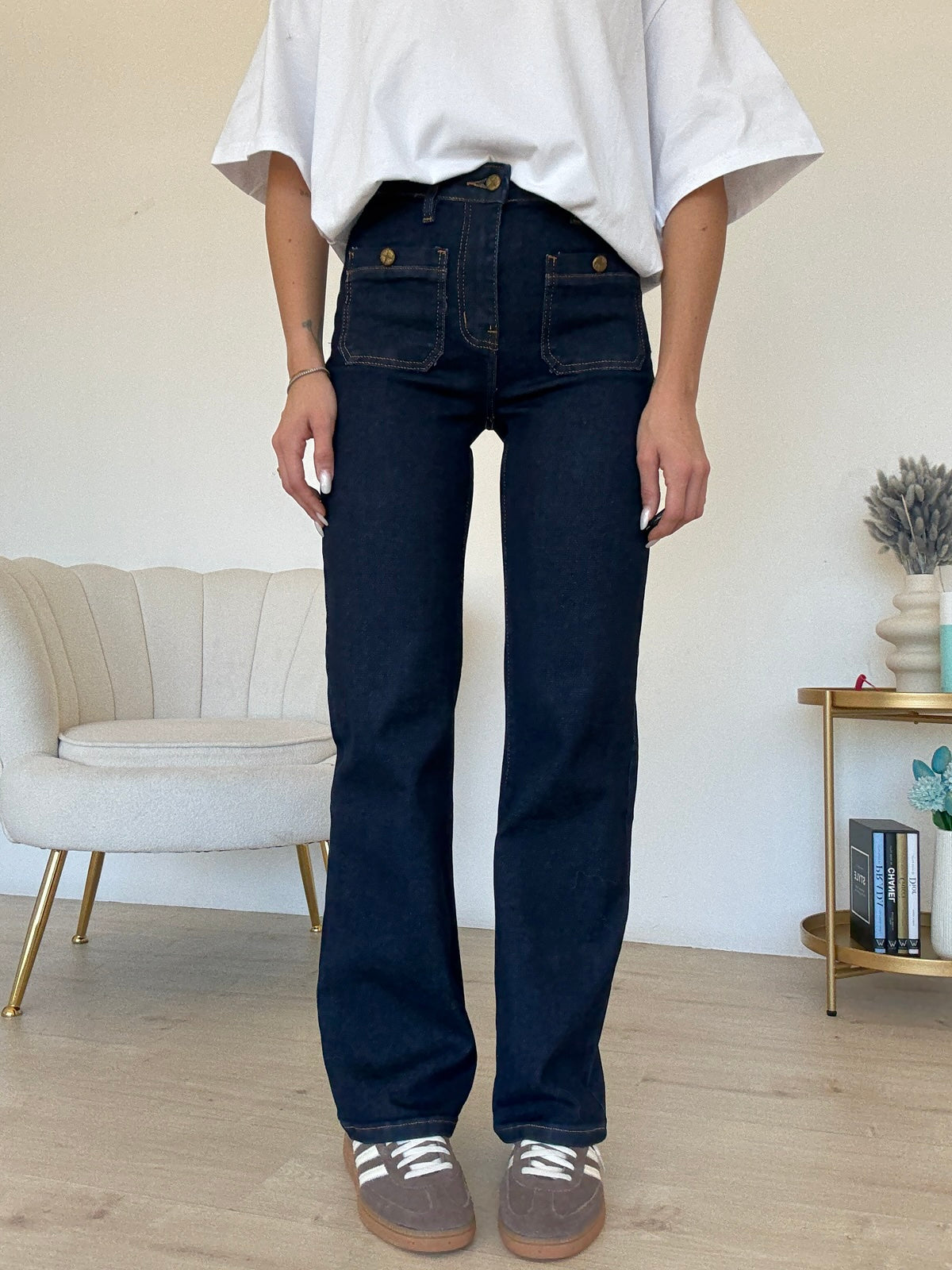 Y6527-T-JEANS GAMBA DRITTA MEREDITH