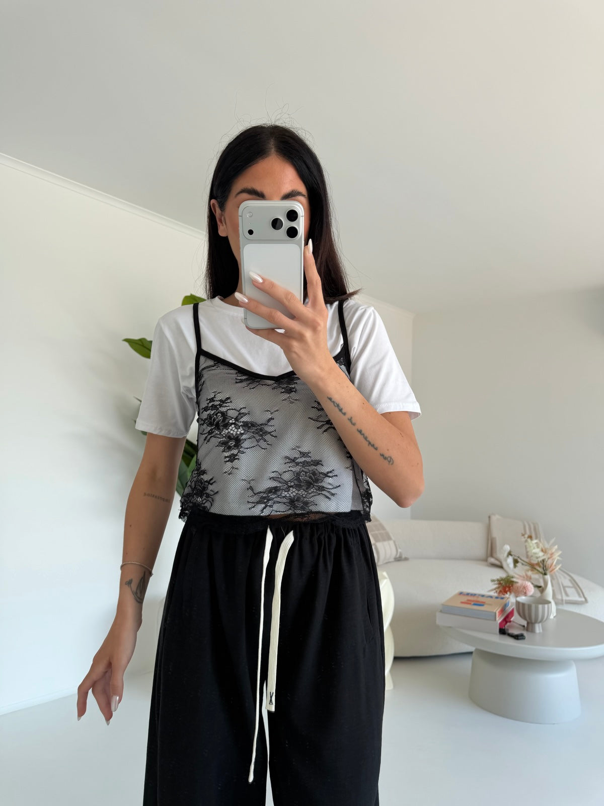 MAGLIA+BLUSA IN PIZZO