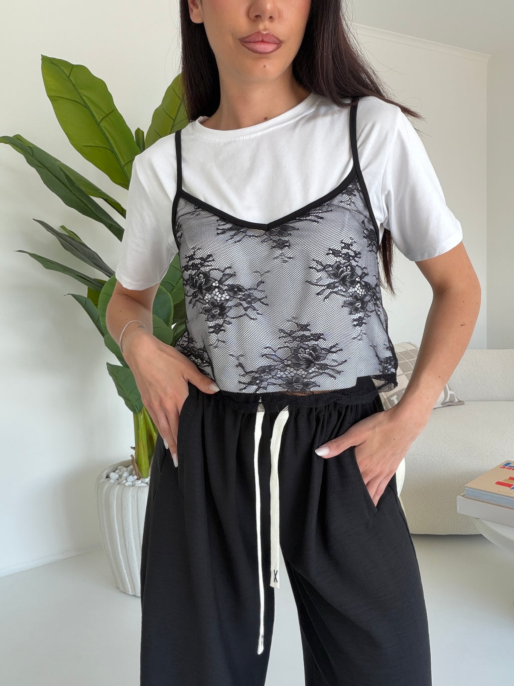 MAGLIA+BLUSA IN PIZZO
