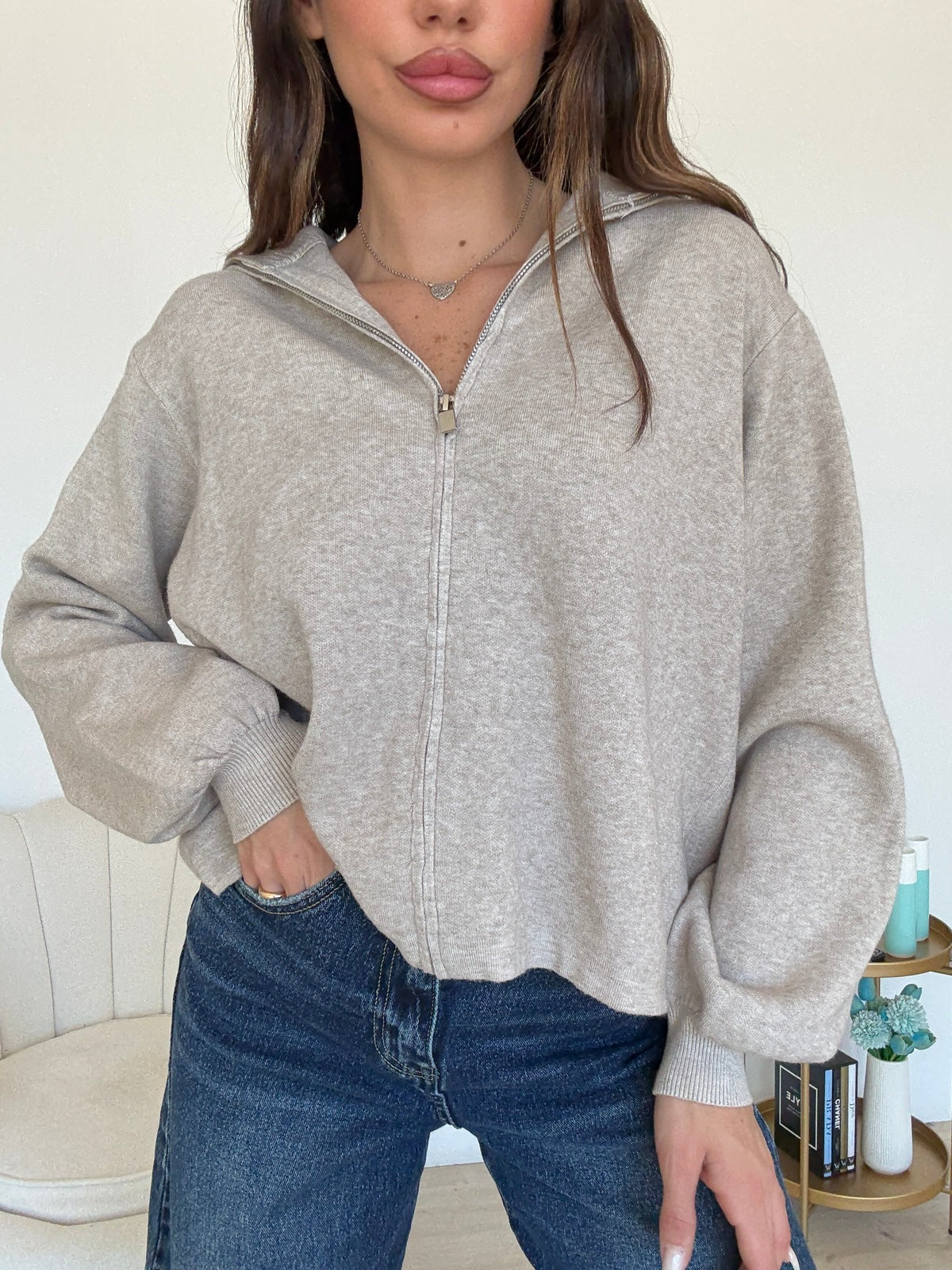 W2130-PULL SWEATER TAUPE