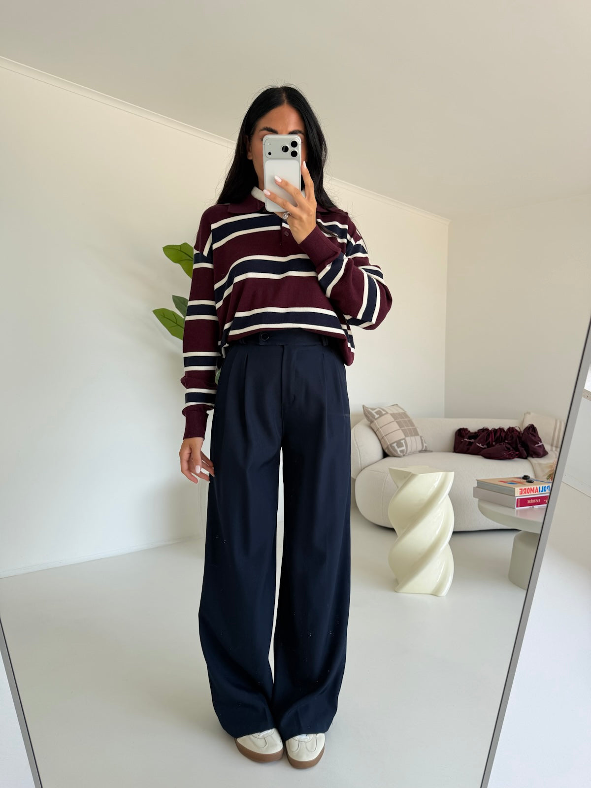 NEW PANTALONE PALAZZO NAVY