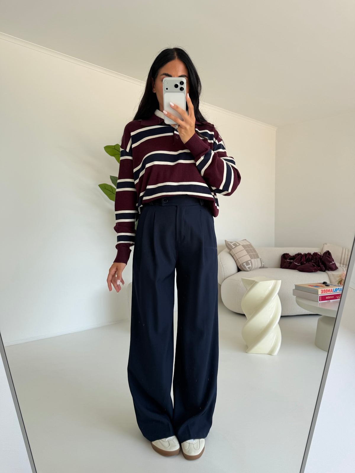 NEW PANTALONE PALAZZO NAVY