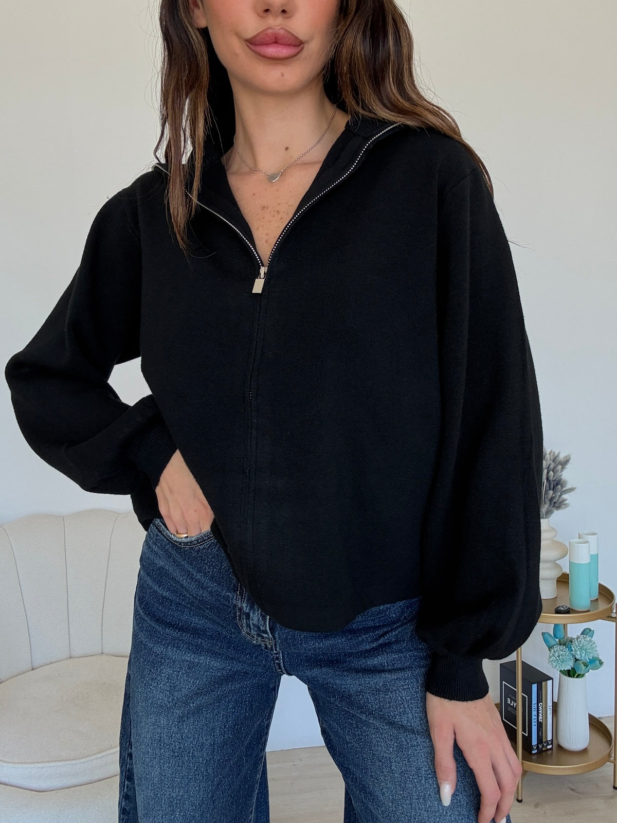 W2130-PULL SWEATER NERO