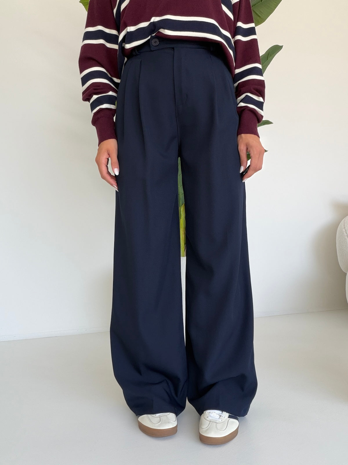 NEW PANTALONE PALAZZO NAVY