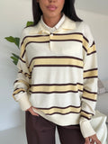 HG68924-POLO A RIGHE BURRO
