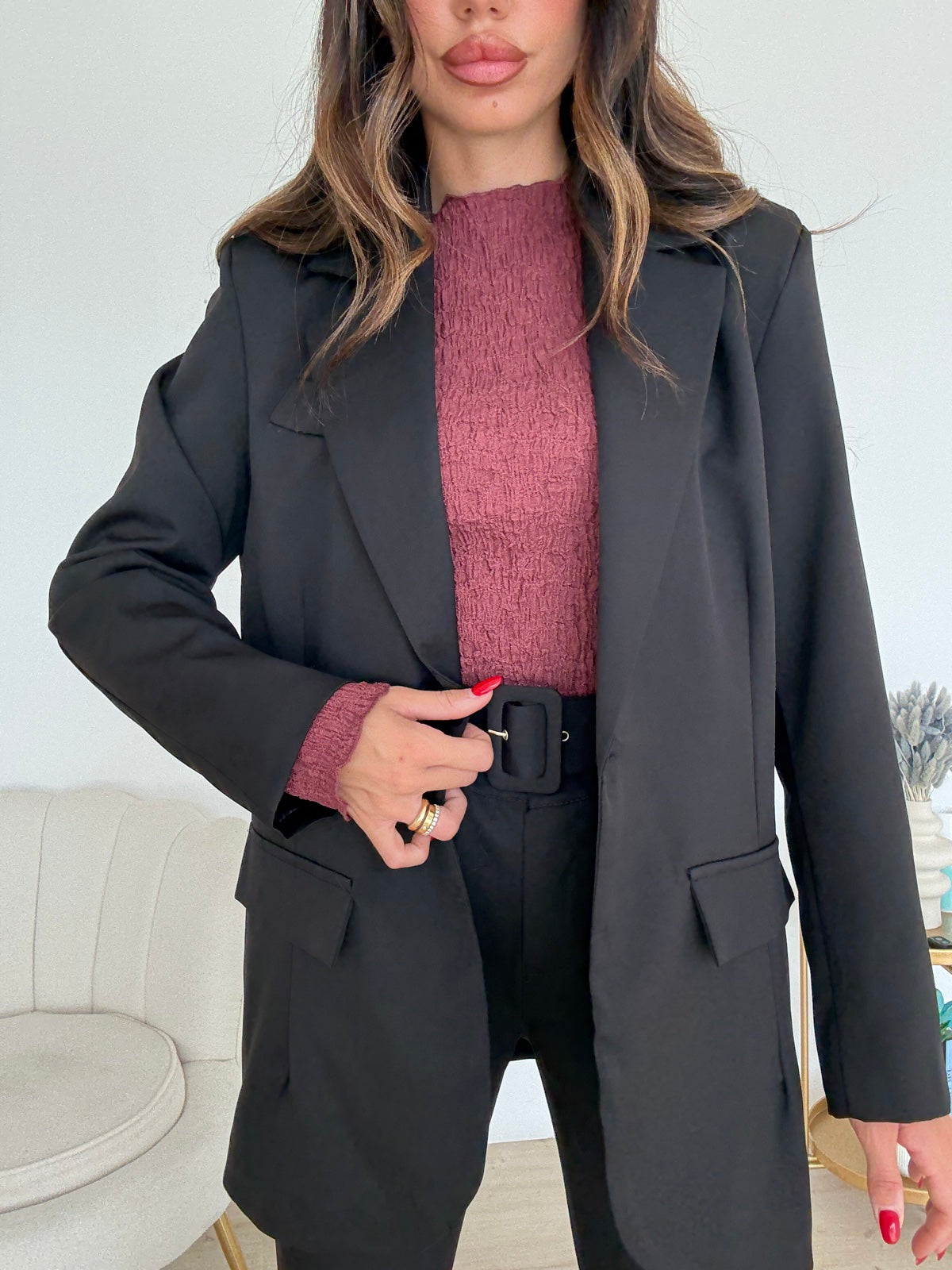 BLAZER OVERSIZE NERO