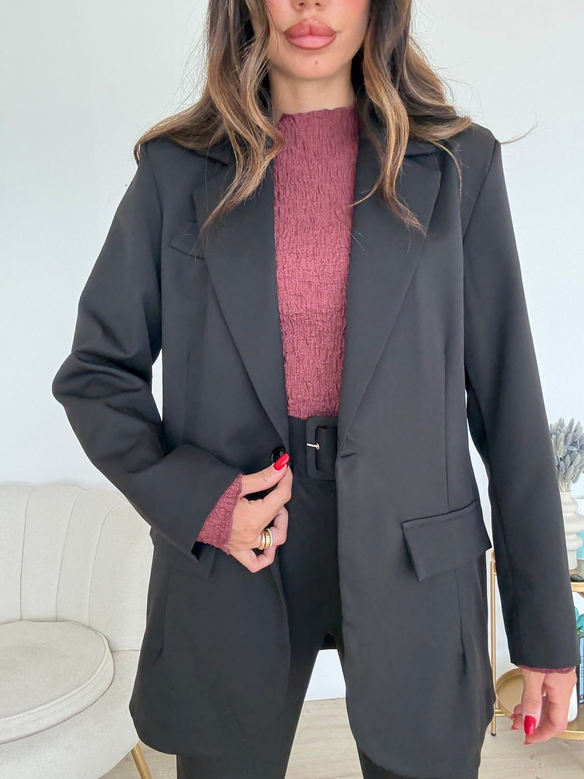 BLAZER OVERSIZE NERO