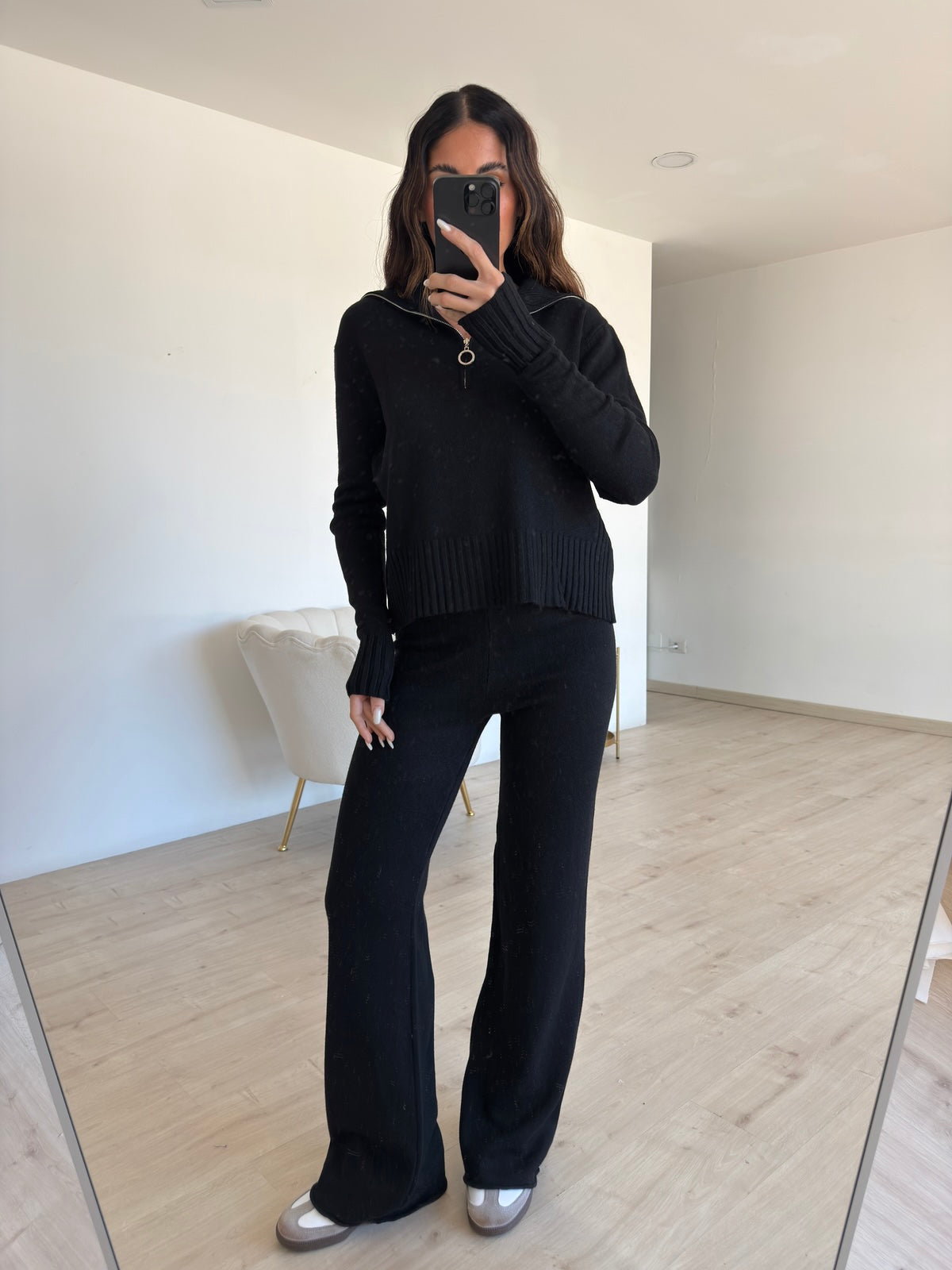 AT63638AB-COORDINATO ZIP NERO