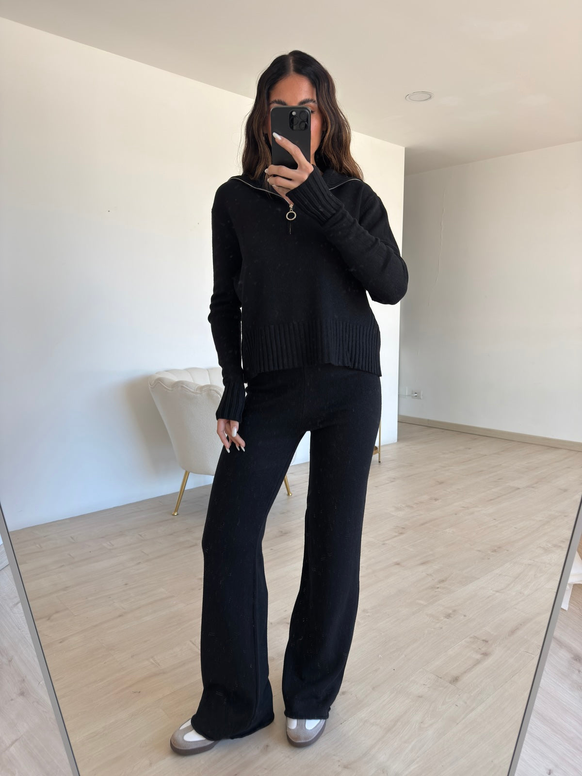 AT63638AB-COORDINATO ZIP NERO