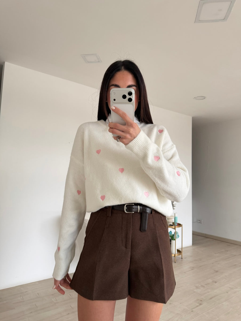 259878-SHORT IN PANNO CHOCO