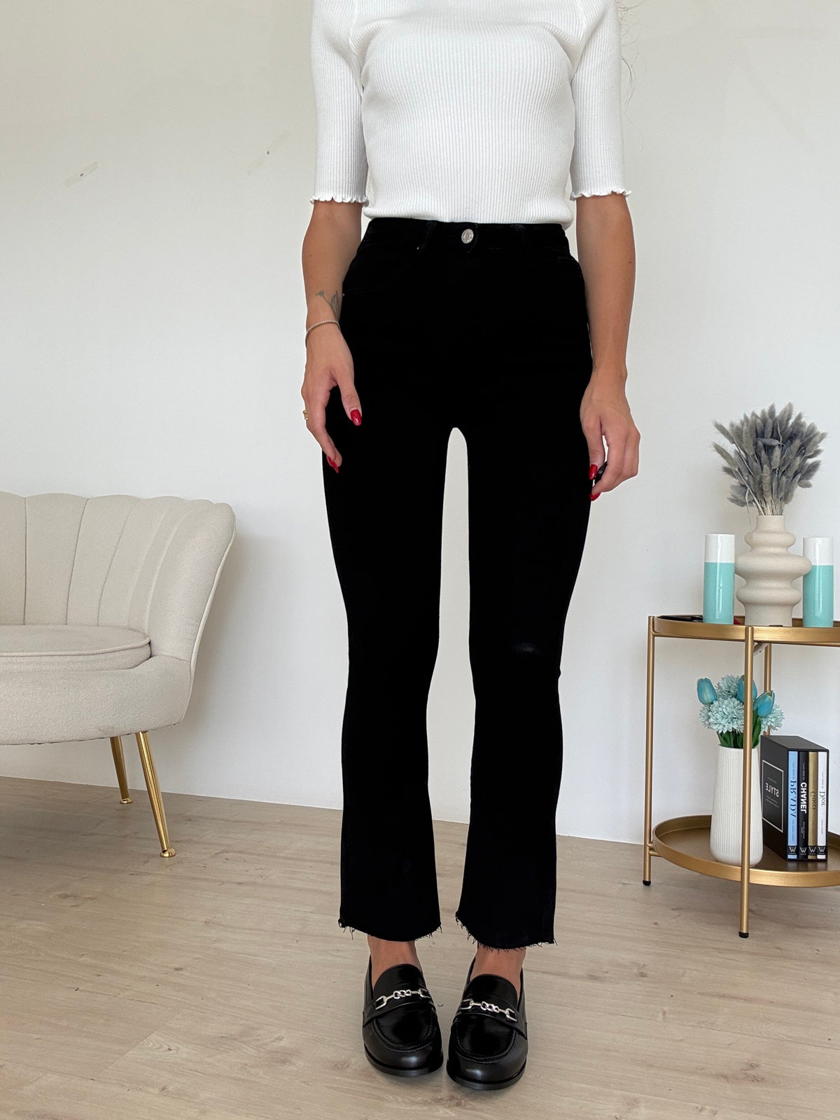 ZX3244-ZX3470-JEANS TROMBETTA NEROo