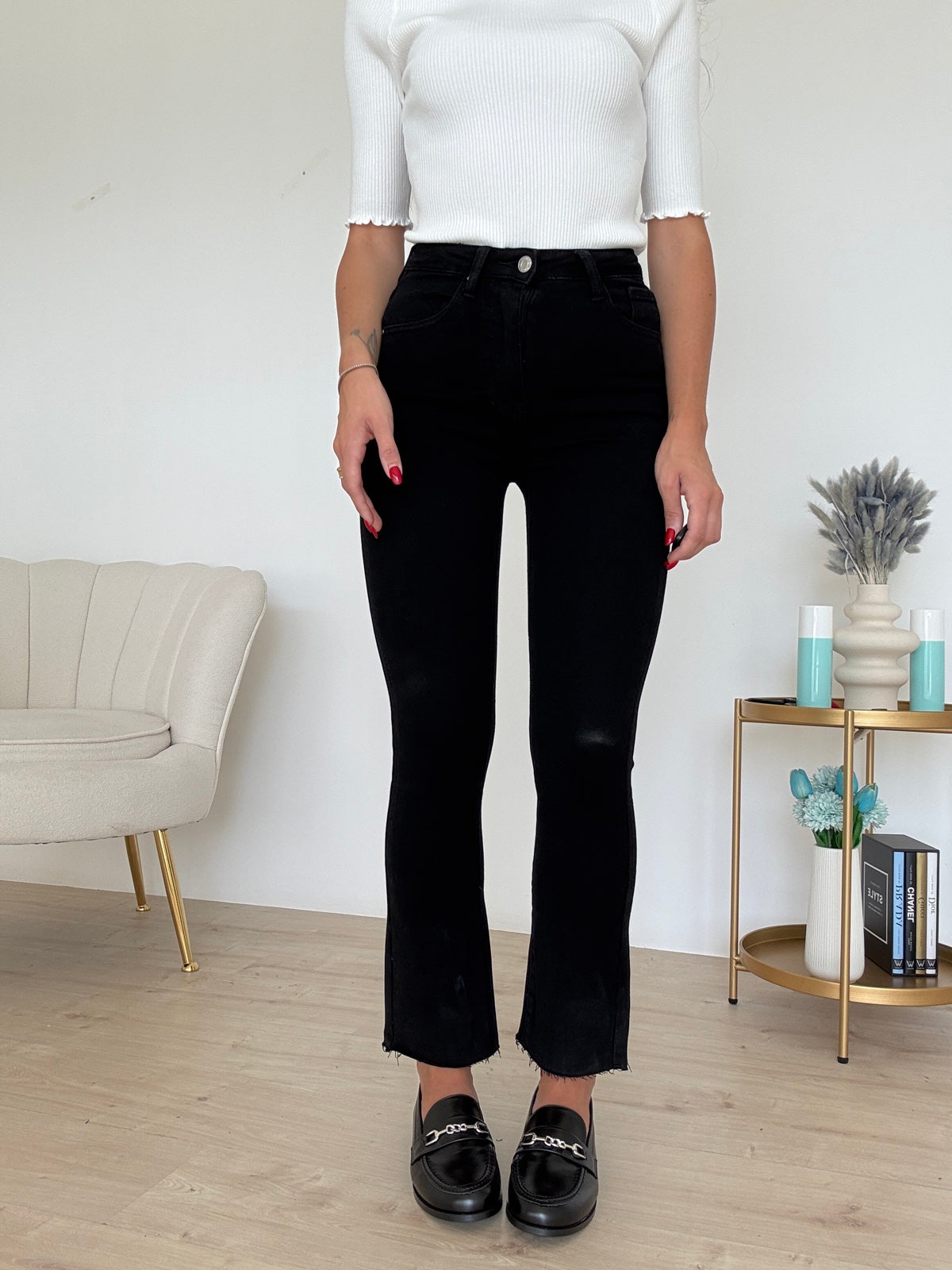 ZX3244-ZX3470-JEANS TROMBETTA NEROo