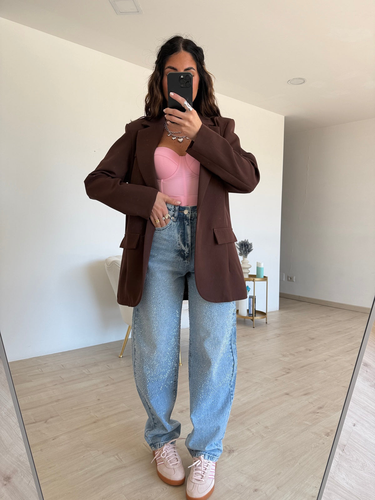 BLAZER OVERSIZE CHOCO