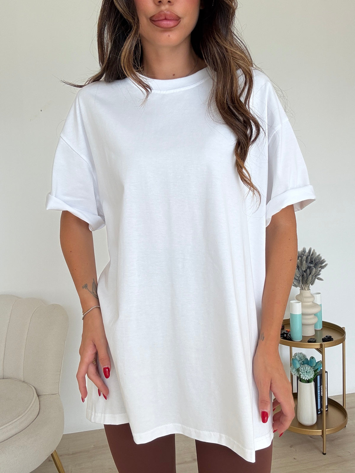 4617-T-SHIRT OVERSIZE MILK