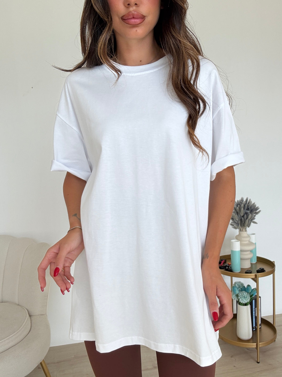 4617-T-SHIRT OVERSIZE MILK
