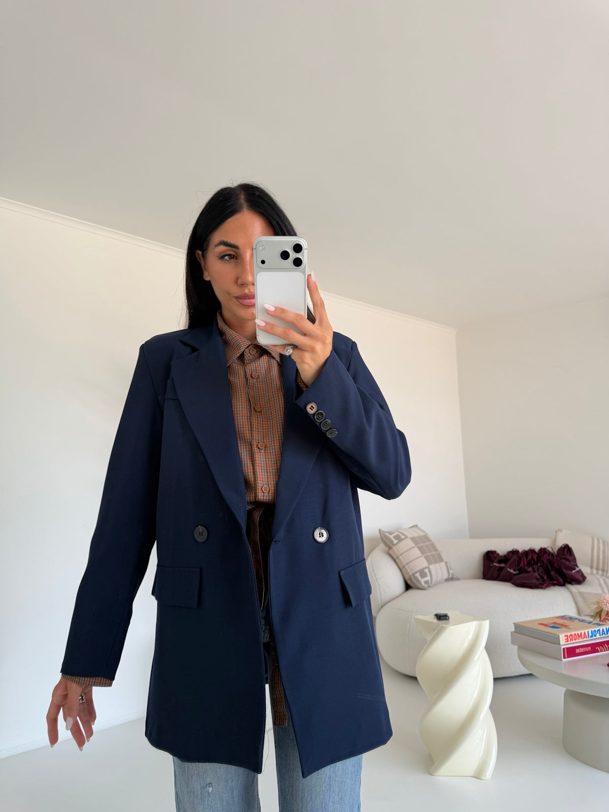 BLAZER DOPPIO BOTTONE NAVY