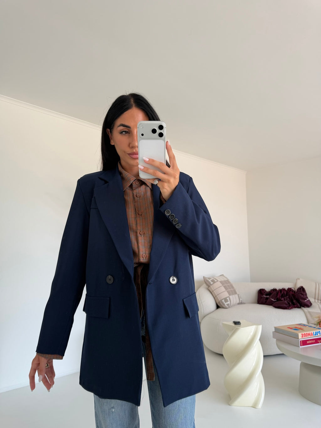 BLAZER DOPPIO BOTTONE NAVY