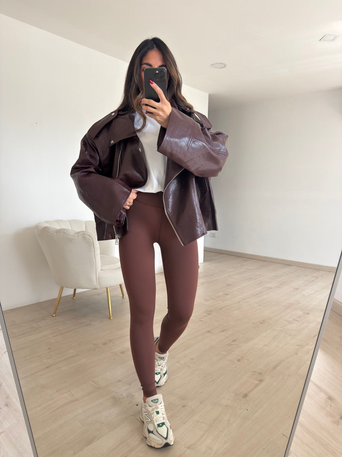 SHR603-42-LEGGINS MODELLANTE CHOCO