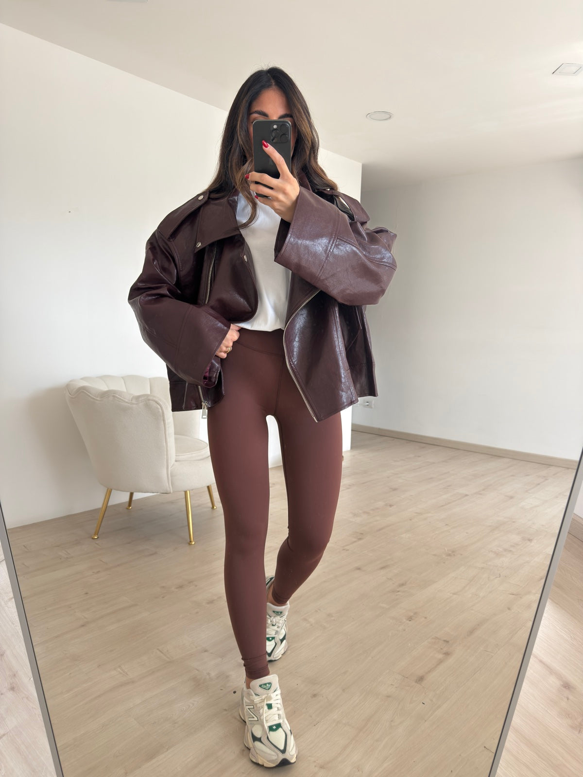 SHR603-42-LEGGINS MODELLANTE CHOCO