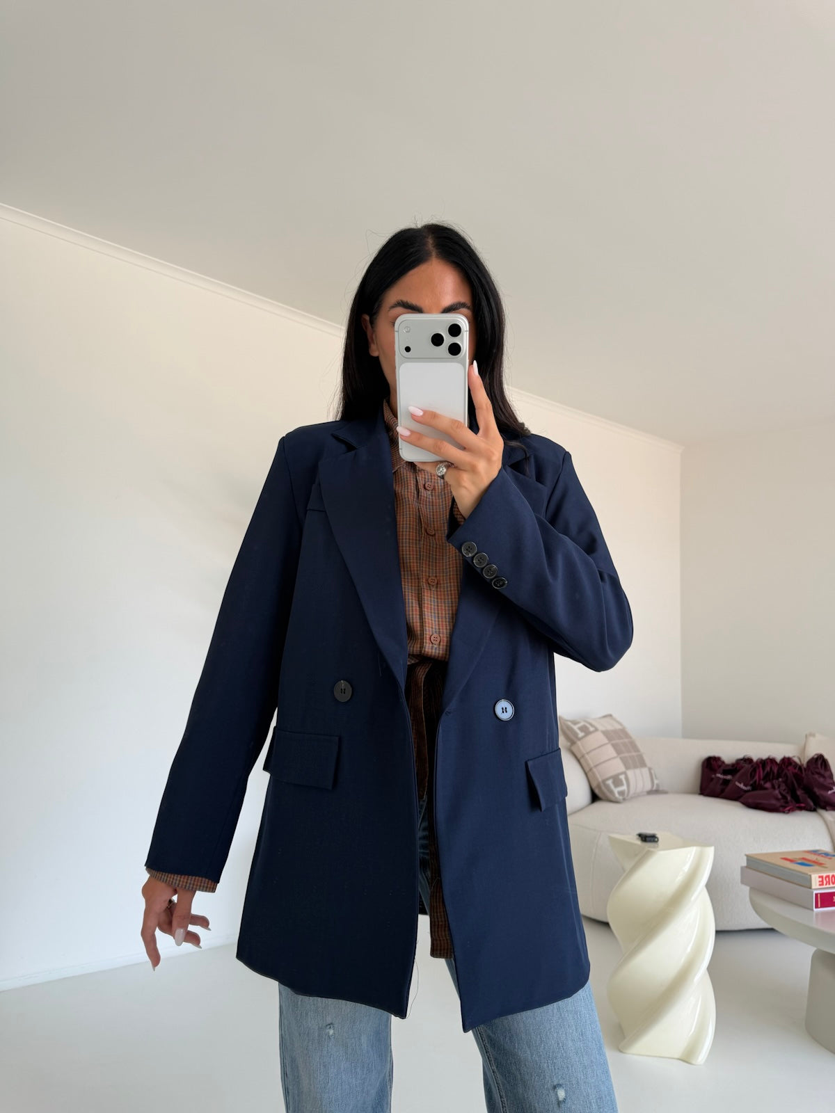 BLAZER DOPPIO BOTTONE NAVY